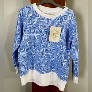 NWT Beaufort Bonnet Company Cassidy Comfy 3T Waves Crewneck